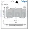 Delphi Technologies LP3728 Plaquette de frein lot de 4