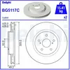 Delphi Technologies BG5117C Disques de frein - set of 2