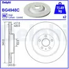 Disque de frein DELPHI BG4948C arrière, ventilé, à haute teneur en carbone, 2 pièce