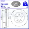 Disque de frein DELPHI BG9266C avant, ventilé, à haute teneur en carbone, 1 pièce