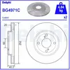 DELPHI Disques de frein pour SUZUKI: Swift, Baleno (Ref: BG4971C)