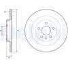 DELPHI Disques de frein pour VOLVO: XC 40 (Ref: BG4966C)