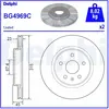 DELPHI Disques de frein pour OPEL: Insignia (Ref: BG4969C)