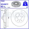 DELPHI Disques de frein pour OPEL: Insignia (Ref: BG4967C)