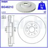 DELPHI Disques de frein pour FIAT: Tipo, Aegea (Ref: BG4821C)