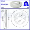 Disque de frein DELPHI BG4820C avant, ventilé, 2 pièce