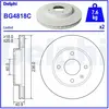 Disque de frein DELPHI BG4818C avant, ventilé, 2 pièce
