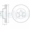 Disque de frein DELPHI BG4945C avant, ventilé, à haute teneur en carbone, 2 pièce