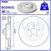 DELPHI Disques de frein pour FORD: Focus, Kuga (Ref: BG5063C)