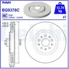 Disque de frein, ventil, Essieu avant DELPHI, par ex. pour Maserati