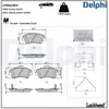 DELPHI Plaquettes de frein X4 pour KIA: Niro & HYUNDAI: Ioniq/5 (Ref: LP5024EV)