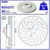 Disque de frein DELPHI BG9327C avant, ventilé, perforé, à haute teneur en carbone, 1 pièce