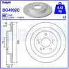 DELPHI Disques de frein pour HONDA: Civic (Ref: BG4992C)