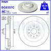 DELPHI Disques de frein pour TESLA: Model X, Model S (Ref: BG9357C)