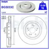 Disque de frein DELPHI BG5033C avant, ventilé, 2 pièce