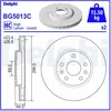 Jeu de 2 disques de frein DELPHI BG5013C - Réf. APBG5013C