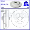 Disque de frein DELPHI BG5017C avant, ventilé, 2 pièce