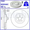 Disque de frein DELPHI BG9346C avant, ventilé, à haute teneur en carbone, 1 pièce