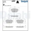 Jeu de plaquettes de frein DELPHI LP3736, avant