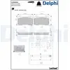 DELPHI Plaquettes de frein X4 pour TESLA: Model X, Model S (Ref: LP500...