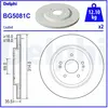 Disque de frein DELPHI BG5081C arrière, ventilé, plein, 2 pièce