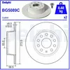 Disque de frein DELPHI BG5089C arrière, plein, 2 pièce