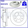 DELPHI Disques de frein pour RENAULT: Captur, Mégane (Ref: BG5147C)