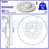 Disque de frein DELPHI BG9494C avant, ventilé, à haute teneur en carbo...