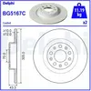 DELPHI Disques de frein pour JEEP: Compass, Renegade (Ref: BG5167C)