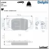Jeu de plaquettes de frein DELPHI LP3848