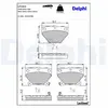Delphi Technologies Kit de plaquettes de frein, frein à disque LP1513