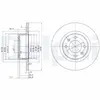 Jeu de 2 disques de frein DELPHI BG3621 - Réf. APBG3621