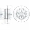 Disque de frein DELPHI BG3550 arrière, plein, 2 pièce