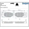 Jeu de plaquettes de frein DELPHI LP3708, arrière