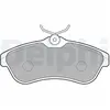 DELPHI Plaquettes de frein X4 pour CITROËN: C3 Pluriel, C3, C2 (Ref: LP1715)