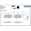 DELPHI Plaquettes de frein X4 pour CITROËN: C3 Pluriel, C3, C2 (Ref: LP1716)
