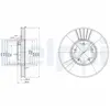 DELPHI Disques de frein pour FORD: Transit/Tourneo (Ref: BG3676)