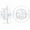 Disque de frein DELPHI BG3681 arrière, plein, 2 pièce
