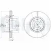 DELPHI Disques de frein pour CITROËN: C5, Xantia (Ref: BG3675)