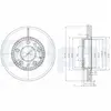 DELPHI Disques de frein pour MAZDA: 626, 6, 323 (Ref: BG3724)