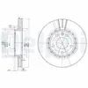 Jeu de 2 disques de frein DELPHI BG3768 - Réf. APBG3768