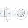 Disque de frein DELPHI BG3769 avant, plein, 2 pièce