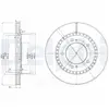 Disque de frein DELPHI BG3821 avant, ventilé, 2 pièce