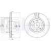 Disque de frein DELPHI BG2872, avant, ventilé, 2 pièce