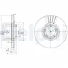 DELPHI Disques de frein pour FORD: Transit/Tourneo (Ref: BG3365)