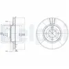 Delphi Technologies BG3056 Disques de frein - set of 2