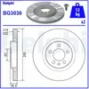Jeu de 2 disques de frein DELPHI BG3036 - Réf. APBG3036