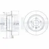 Jeu de 2 disques de frein DELPHI BG3241 - Réf. BG3241