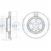 Disque de frein DELPHI BG3198 avant, ventilé, 2 pièce