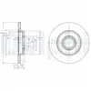 DELPHI Disques de frein pour VOLKSWAGEN: Transporter (Ref: BG3416)